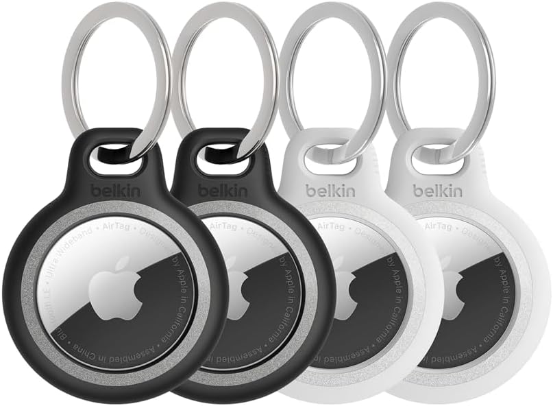 Belkin Reflective Secure Holder for Apple AirTag - 4-Pack
