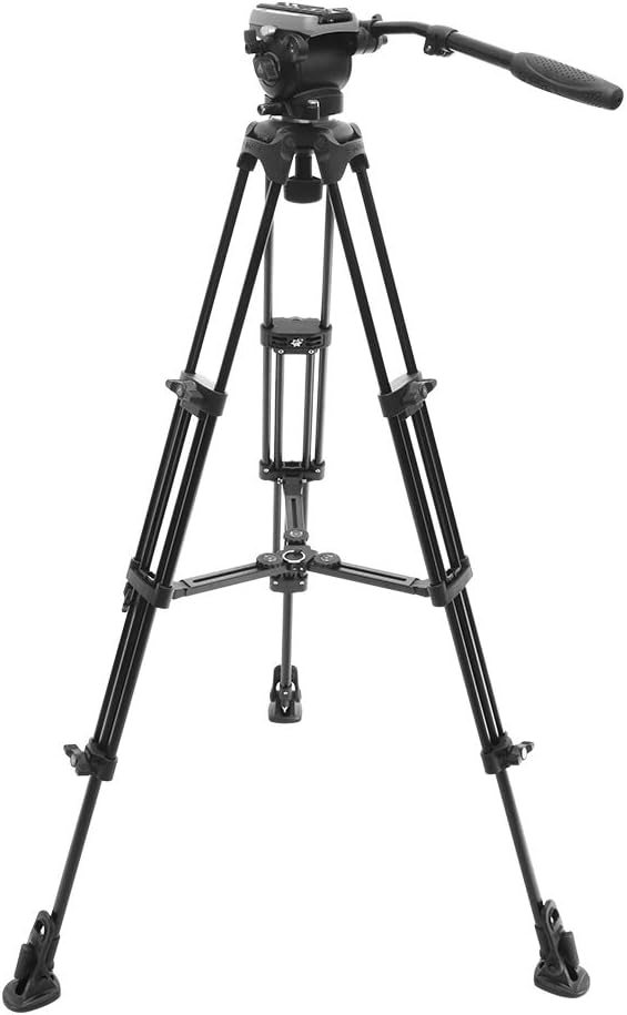 Professional Camera Video Tripod with Fluid Head for Stability