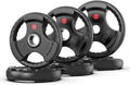 XDDIAS Rubber Weight Plates for Barbell - Ideal for Strength Training