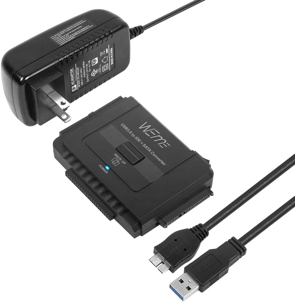 WEme USB 3.0 to SATA/IDE Adapter for HDD/SSD & IDE Drives