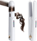 Cordless Hair Straightener 2 in 1 Mini Curler and Flat Iron - Portable