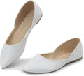 MUSSHOE Flats Shoes Women Pointed Toe Elegant Footwear for Comfort