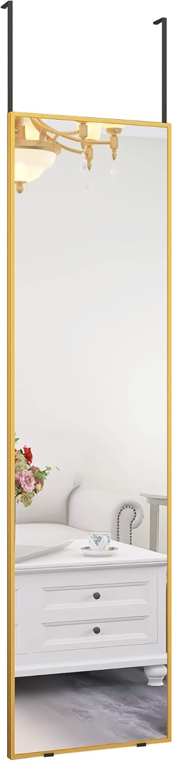 Beauty4U 50in X 14in Over The Door Mirror for Full Body Reflection