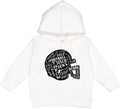 Football Words Helmet Shape Toddler Hoodie - Comfortable Game Day Wear