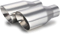 2.5 in Inlet 4 in Outlet 9 in Tail Exhaust Tip - Polished Double Wall