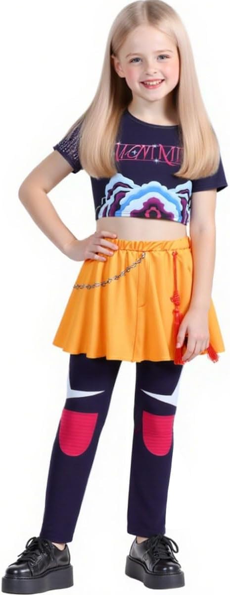 CONOB&XU Girls Halloween Cosplay Costume for Ages 4-13 Years