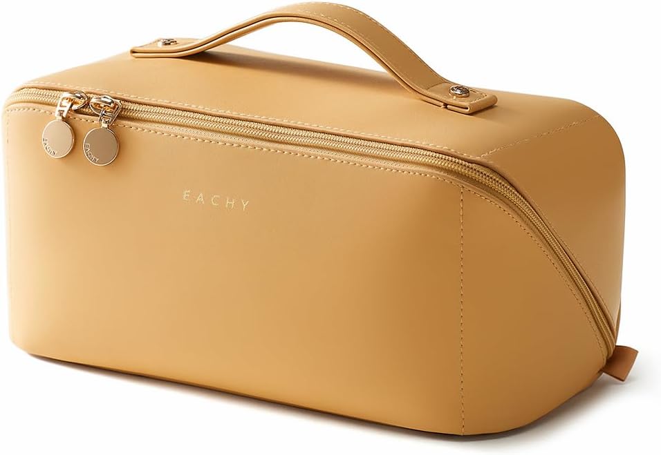 EACHY Travel Makeup Bag - Large Capacity Waterproof Pouch