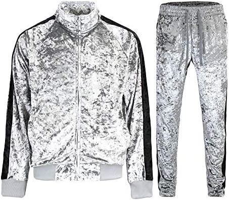 G-Style USA Men's Zipper Jacket and Drawstring Waist Tracksuit Set