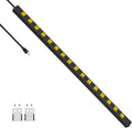 Long Metal 16 Outlet Power Strip - Wide Spaced Garage Heavy Duty