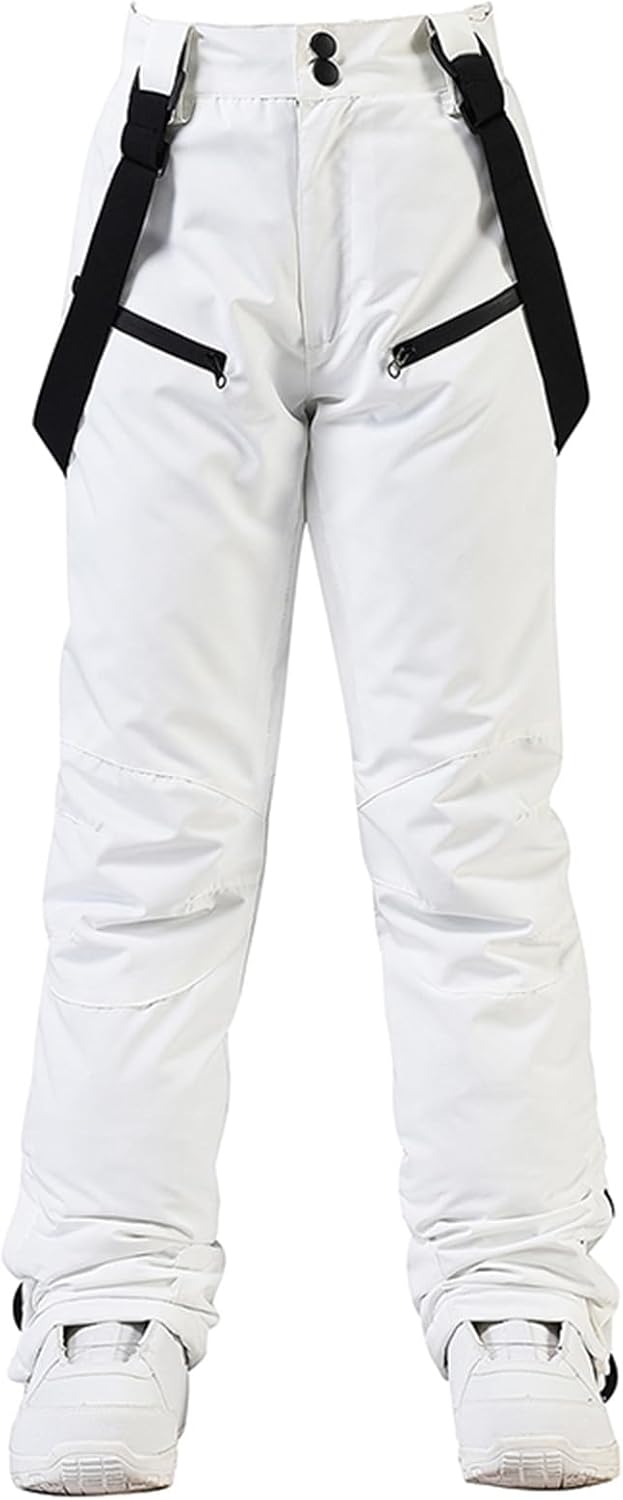 RIUIYELE Women's Detachable Ski Bib Pants - Stay Warm & Dry!