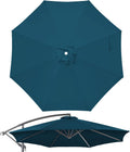 10ft 8-Rib Patio Umbrella Canopy Replacement - Khaki, Navy, Peacock