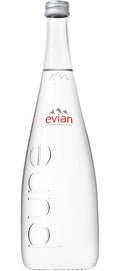 Evian Natural Spring Water 750 ml 12 pk - Crisp Alpine Taste
