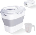 Cereal Rice Food Storage Container - Collapsible 25L to 6.5L Dispenser