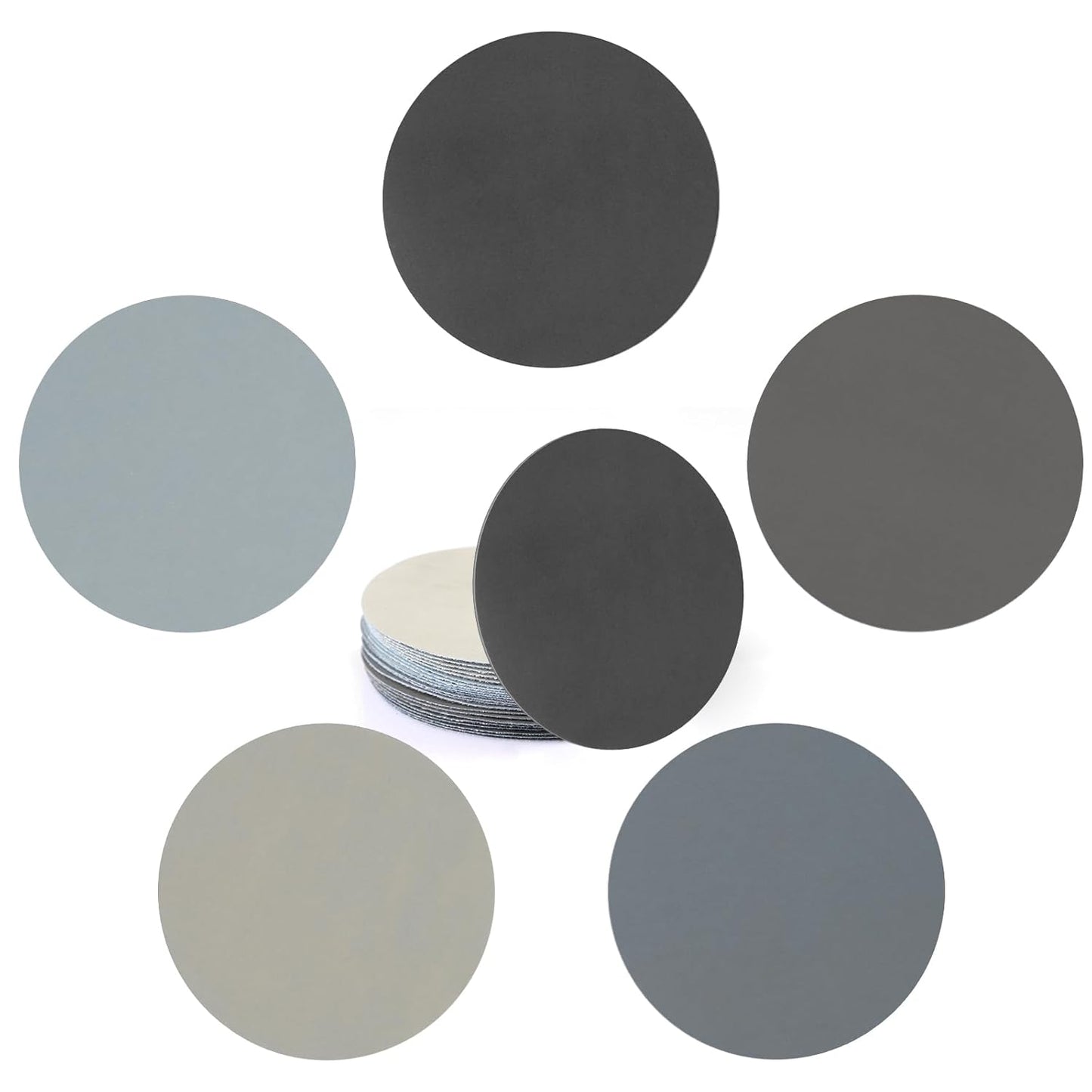 Tongbay 5 Wet/Dry Sanding Discs Set - 1000-5000 Grit Orbital Sandpaper Kit
