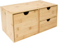 Deevoka Natural Wooden Desk Organizer - Declutter in Style!