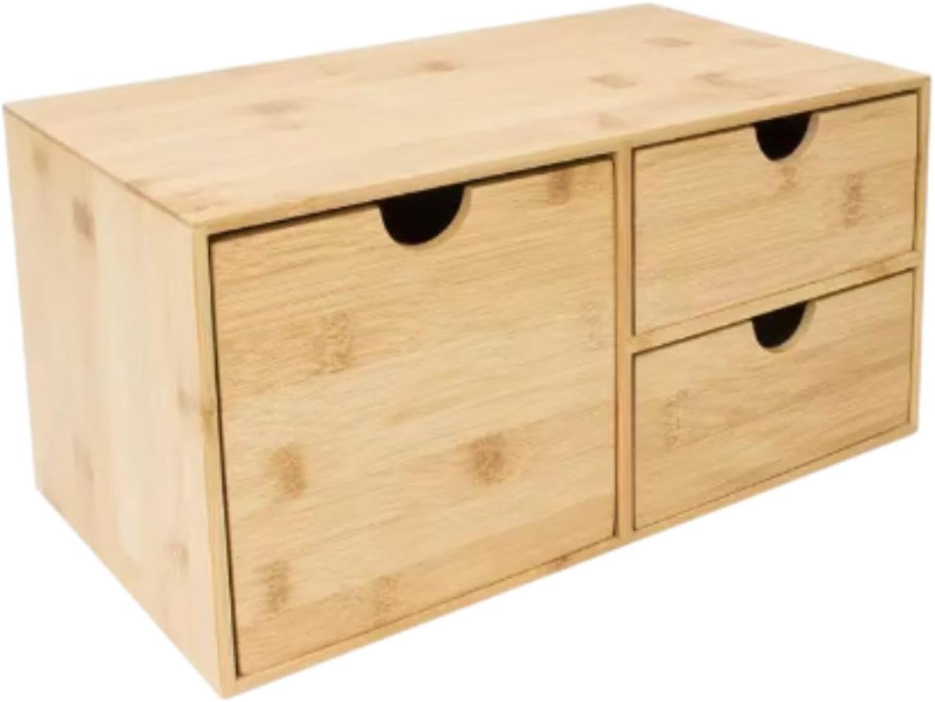 Rustic Wooden Makeup Drawer Organizer