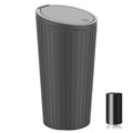 Car Trash Can Bin with Lid - Leakproof Cup Holder Garbage Can