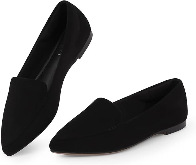 MUSSHOE Loafers for Women with Comfortable Pointed Toe Design