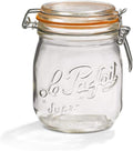 Le Parfait Super Jars 6 Pack 750ml - Classic Glass Preserving Jars