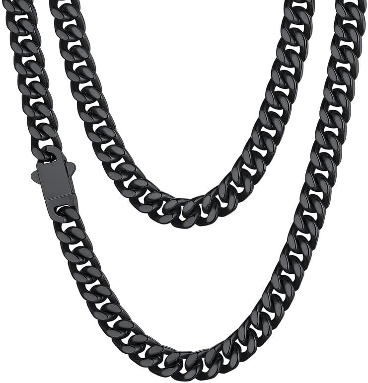 ChainsHouse Stainless Steel Mens Cuban Link Chain Necklace Gift