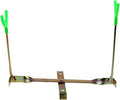 Outdoor Portable Ice Fishing Rod Rack Dual-Holder Pole Shape Rest