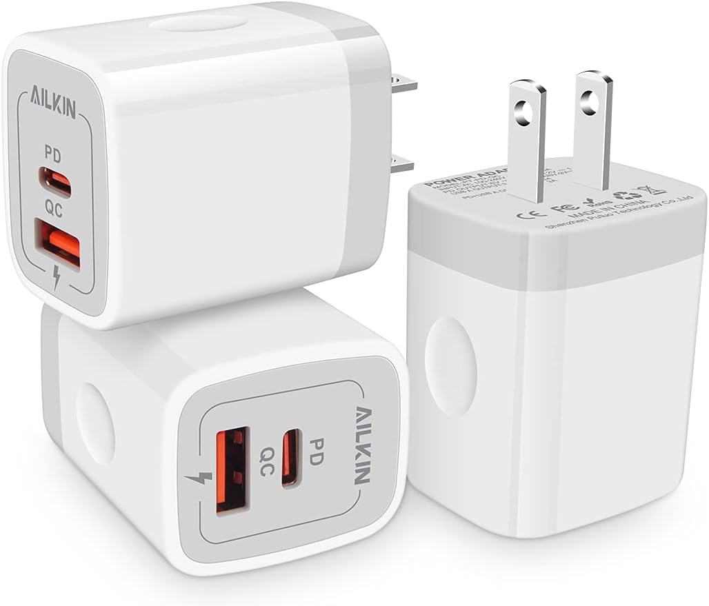 AILKIN 20W Dual Port Fast Charger for iPhone