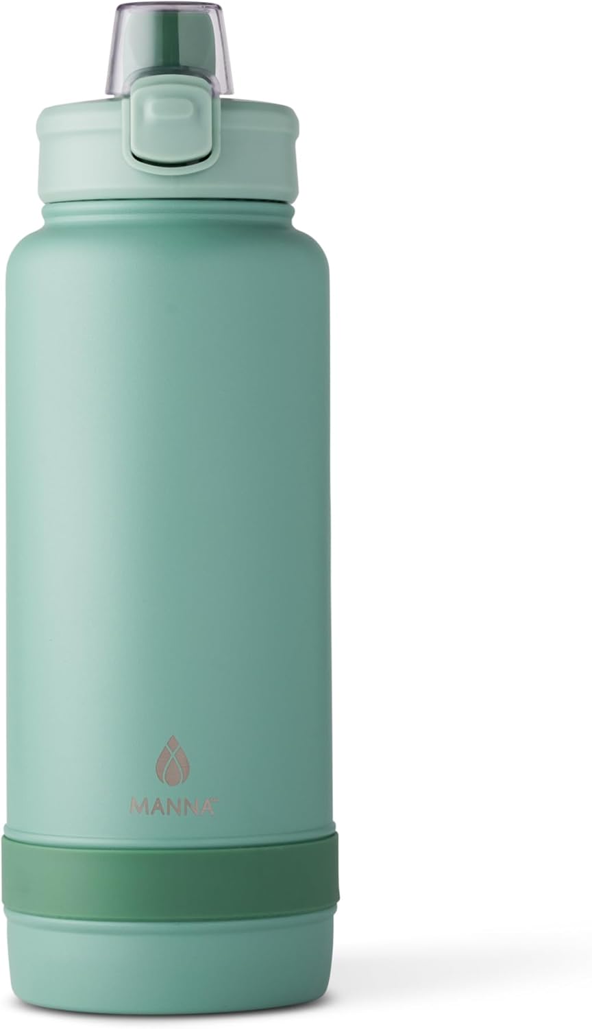 Manna Push Stainless Steel Bottle - 40 Oz - Perfect for Outdoors