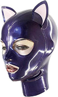 BERMEL Latex Hood Rubber HeadMask for Unisex Cosplay Fun