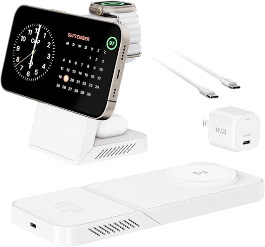 3-in-1 Fast Wireless Charging Station for Multiple Devices