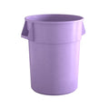55 Gallon Purple Round Commercial Trash Can - Durable, Space-Saving