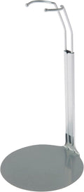 Plymor DSP-5125S Silver Adjustable Doll Stand - Fits 10-12in Dolls