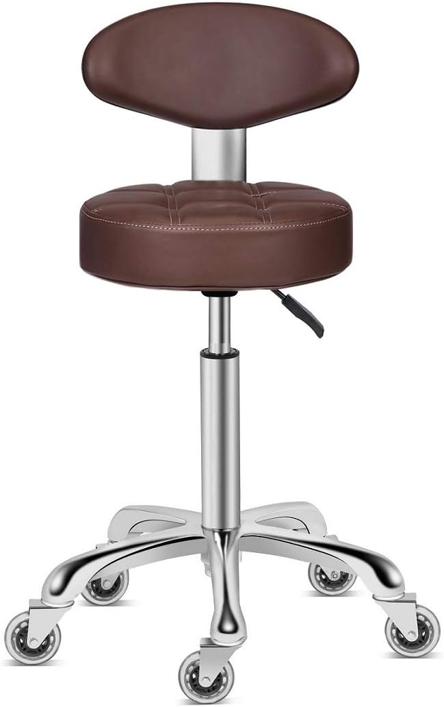 Kaleurrier Swivel Stool Adjustable Height for Kitchen and Office