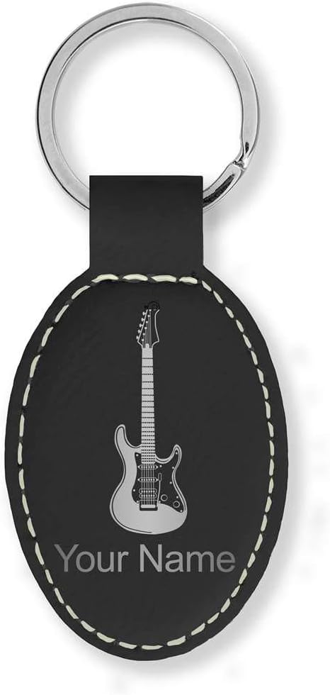 Personalized Electric Guitar Keychain