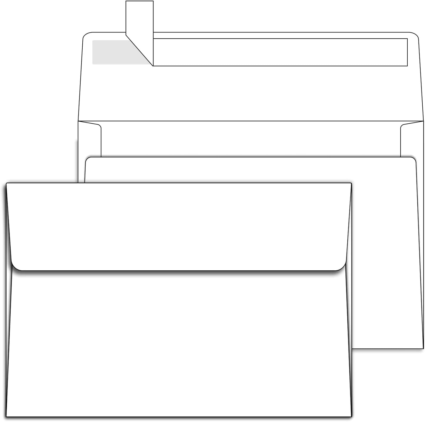 Ohuhu A2 Printable White Envelopes 1000 Pack for Events