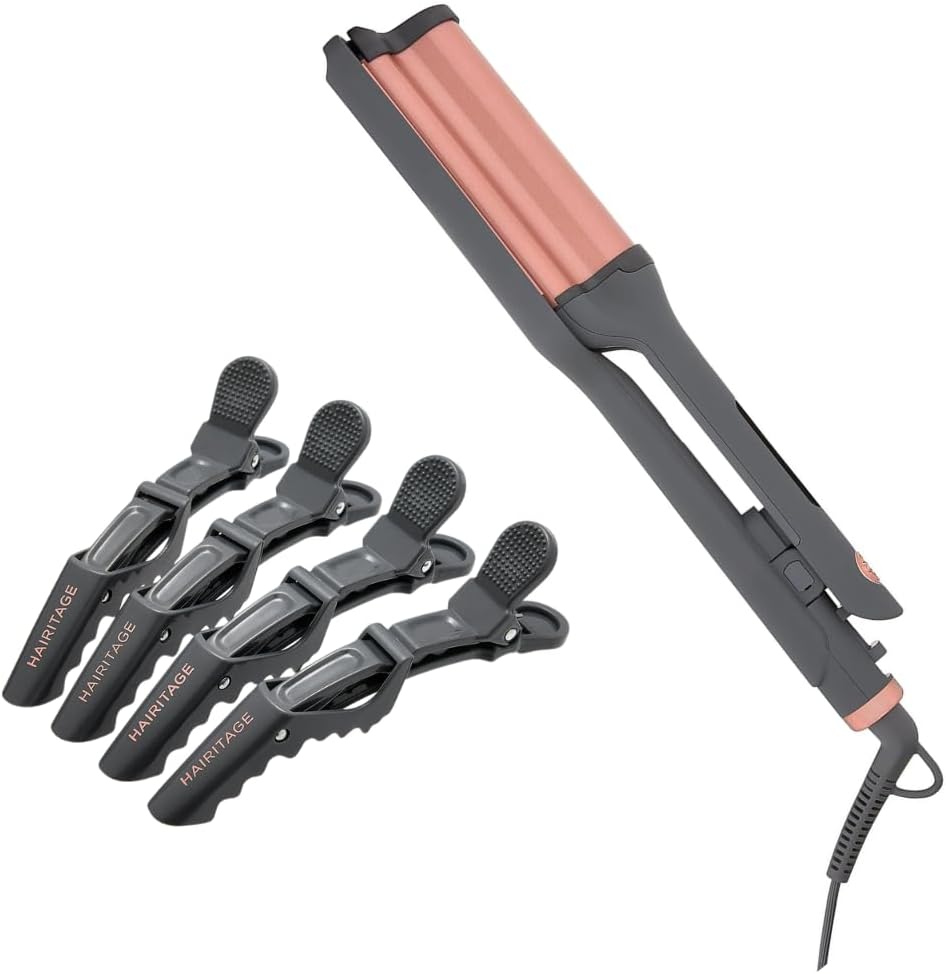 Hairitage 1 Catch The Wave Deep Curling Iron for Gorgeous Curls
