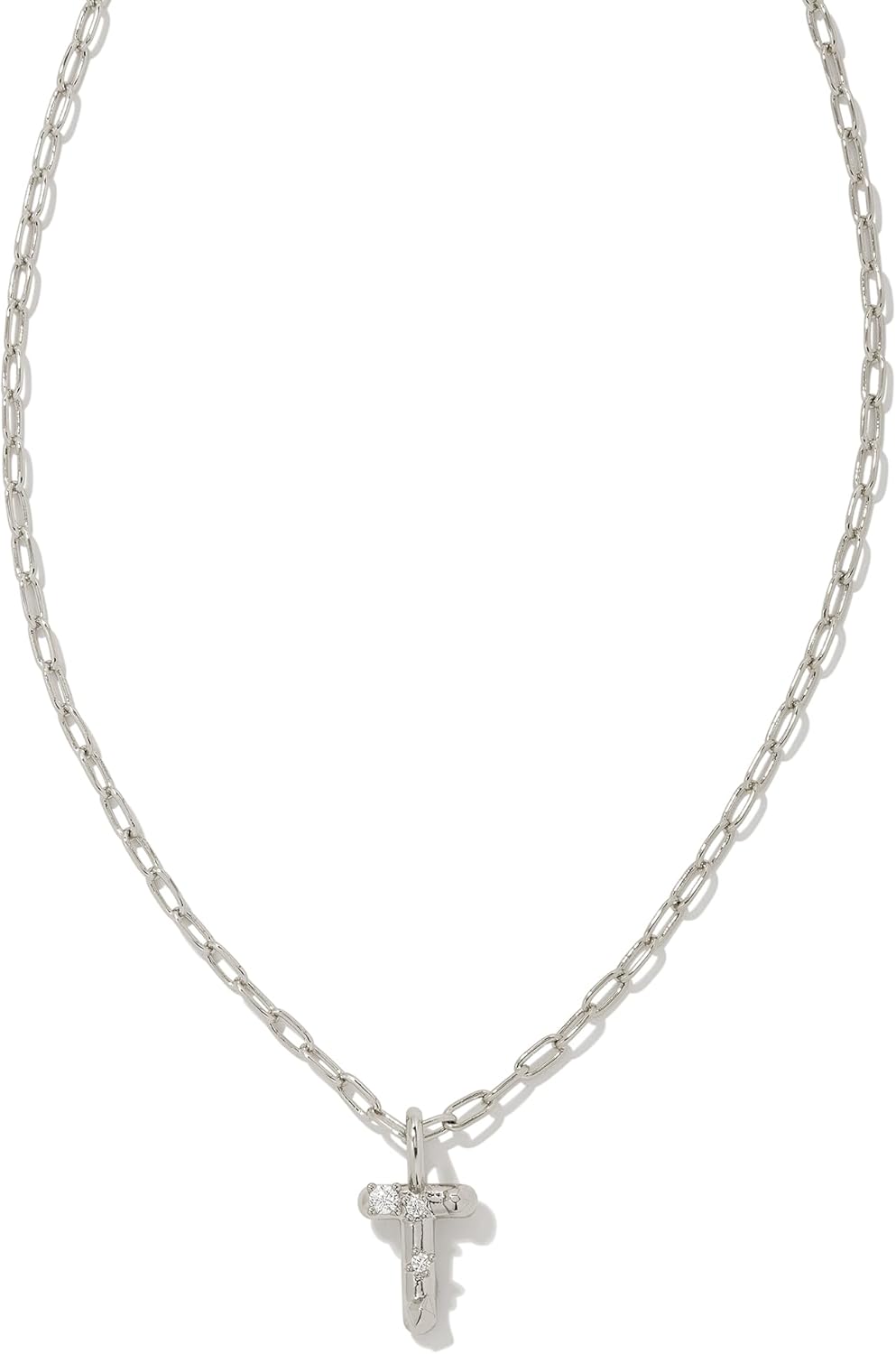 Kendra Scott Crystal Letter Short Pendant Necklace for Women