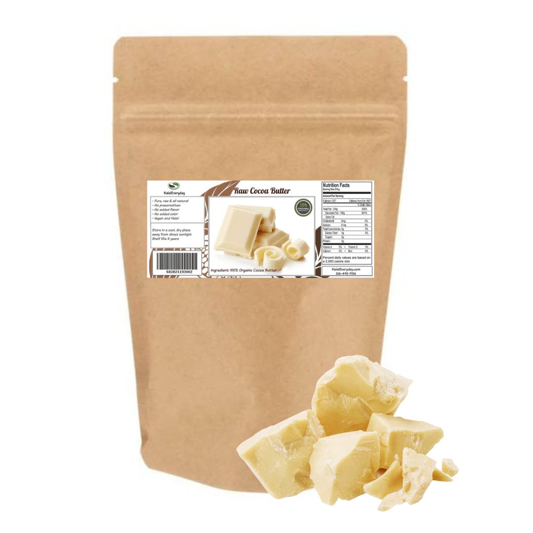 Pure Raw Cocoa Butter for Lotion, Cream, and Body Butter Use