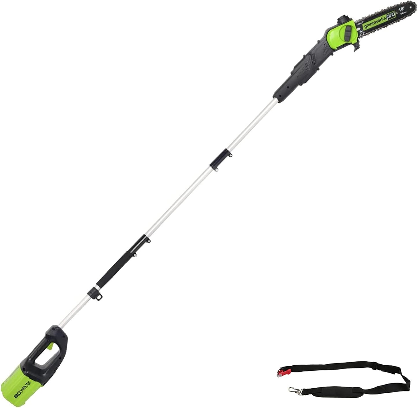 Greenworks 80V 10 Inch Cordless Polesaw for Pruning and Trimming
