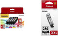 Canon PGI-280XL PGBK/CLI-281CMY Ink and Photo Paper Bundle - Photo