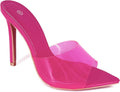 Women Clear Pointed Toe Sandals Stiletto Heels for Style