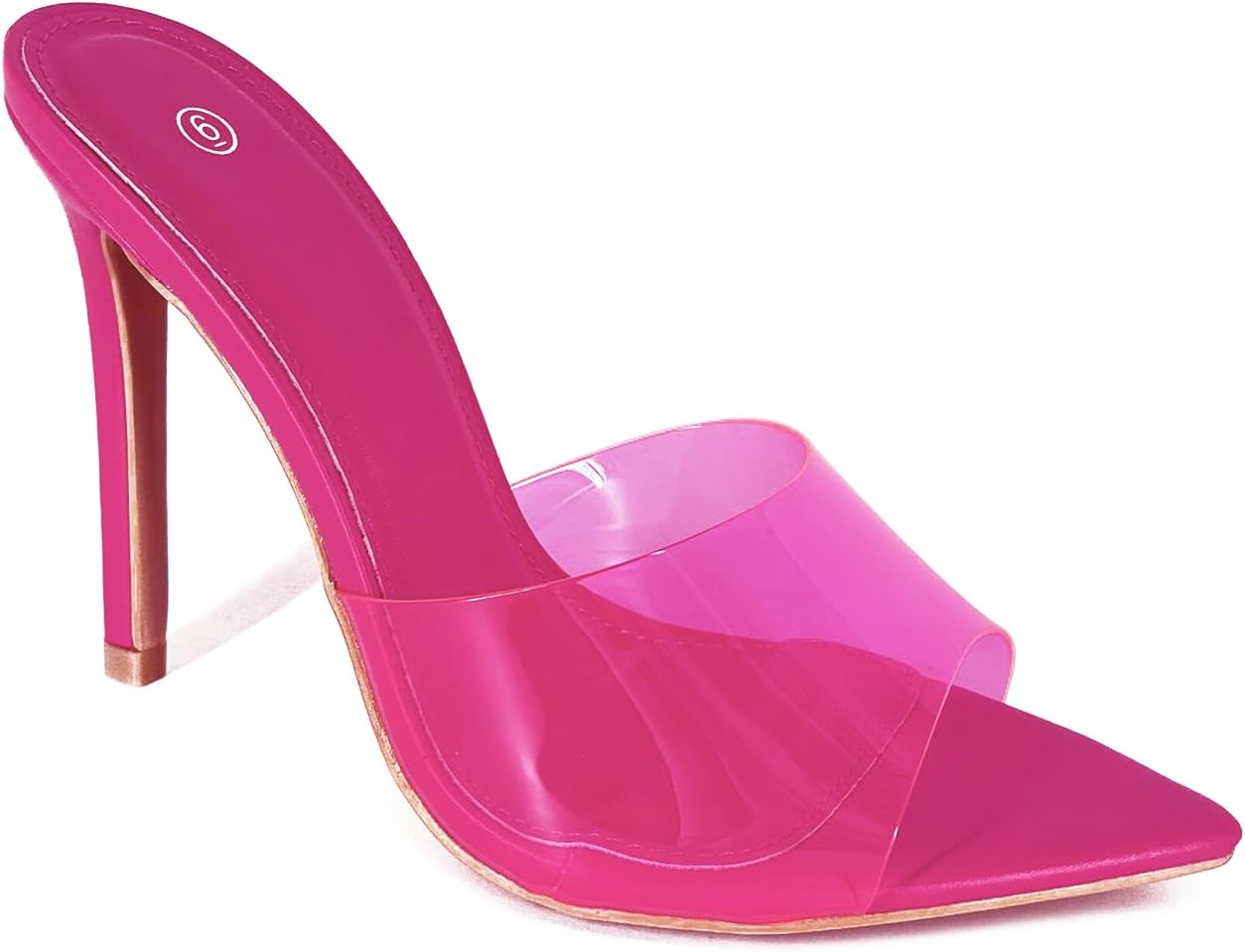 Women Clear Pointed Toe Sandals Stiletto Heels for Style