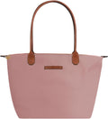 Waterproof Nylon Tote Bag for Women Large Capacity Lightweight - Beige