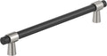 Amerock Mergence 12 in Center-to-Center Matte Black/Satin Nickel Pull