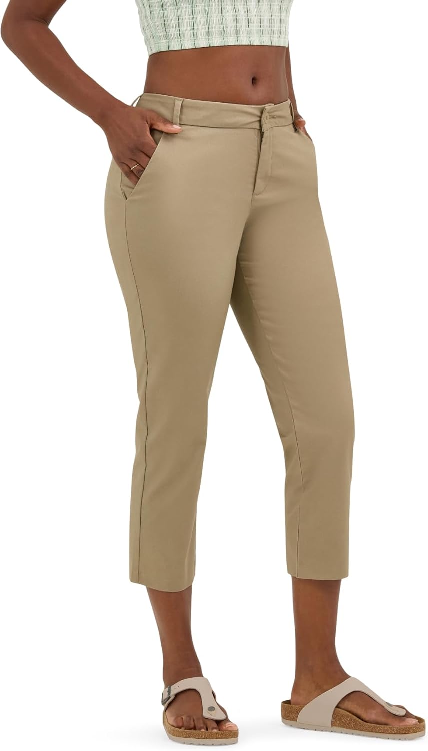 Lee Womens Wrinkle Free Capri Pant for Effortless Style