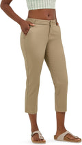 Lee Womens Wrinkle Free 23ft Capri Pant - Classic Comfort and Stretch