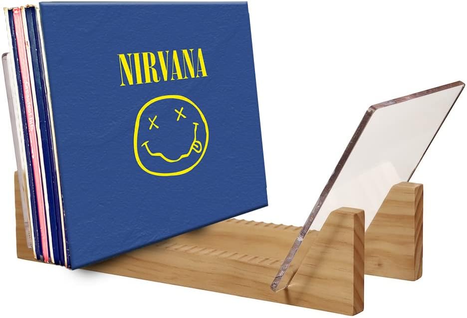 KAIU Vinyl Record Storage Holder - Elegant Display for 50 Albums