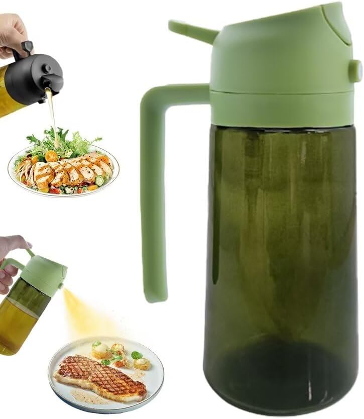 2-in-1 Oil Dispenser: Spray & Pour with Ease!