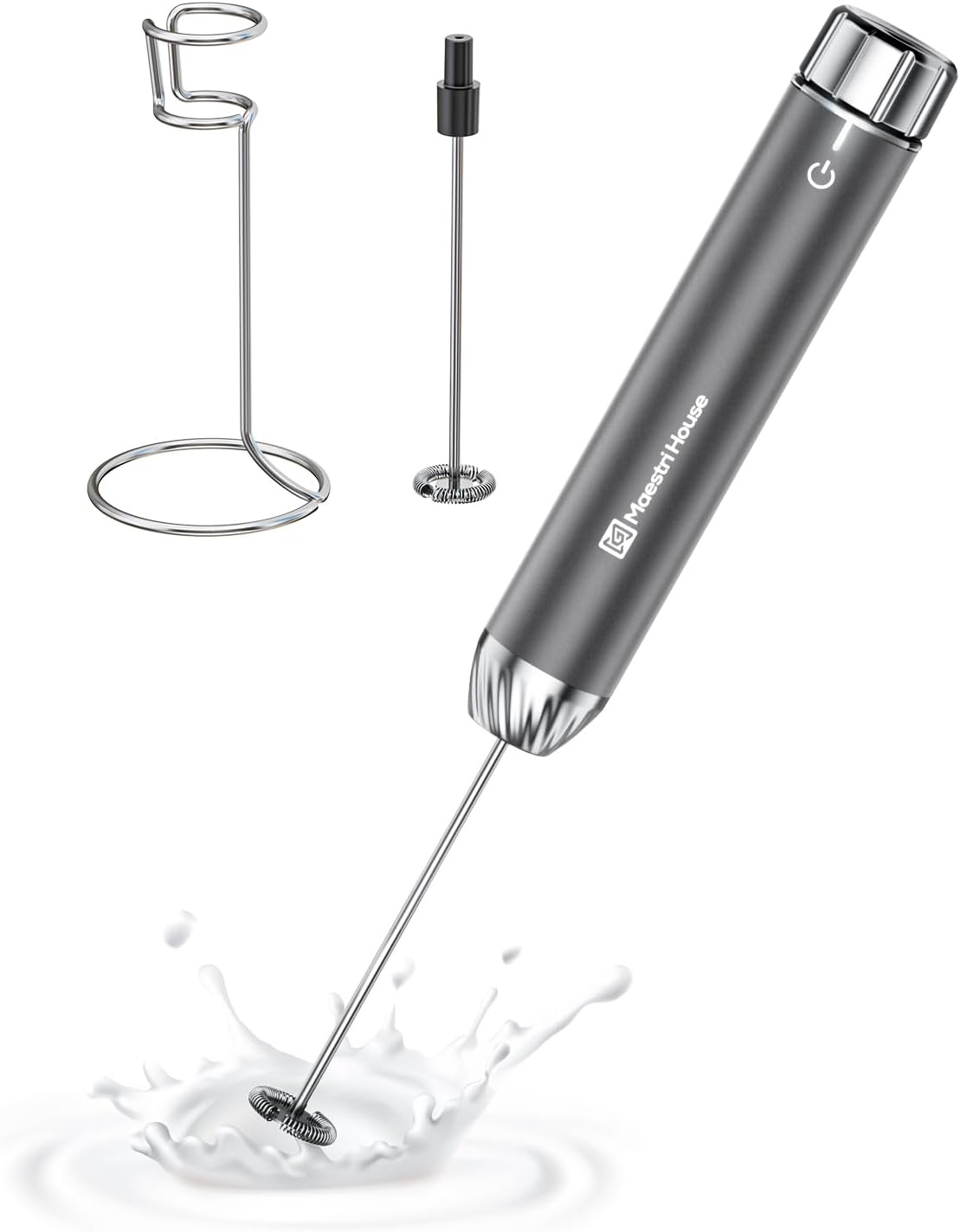 Maestri House Rechargeable Milk Frother | Stepless Speed Control