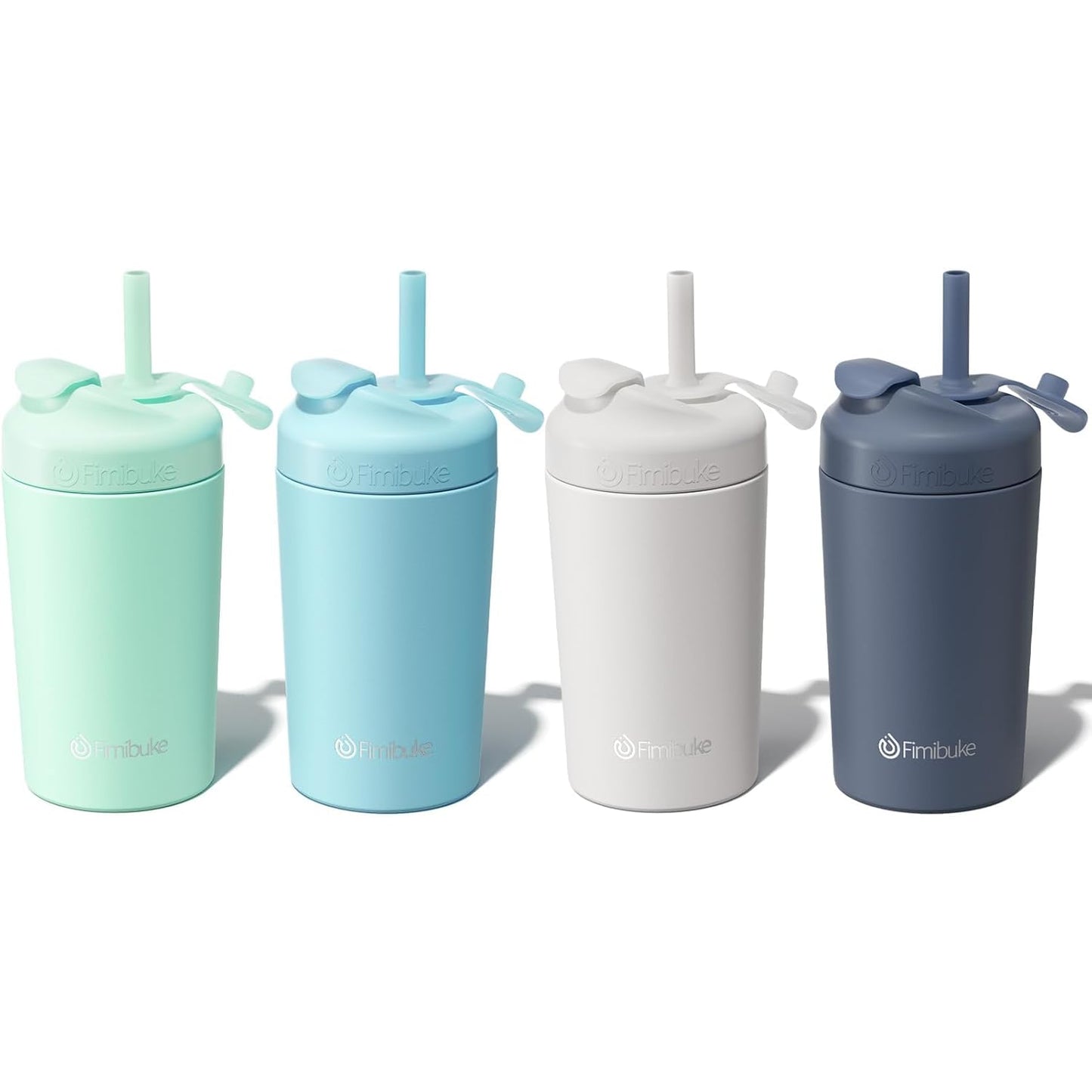 Fimibuke Kids Insulated Cups - 10 OZ Spill Proof Straw Tumbler