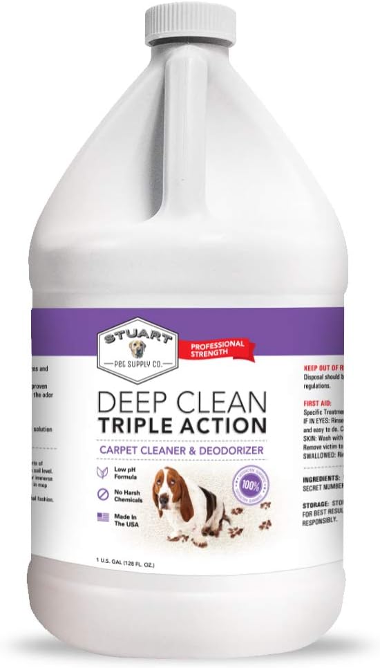 Professional Strength Deep Clean Carpet Cleaner Solution 128 fl oz